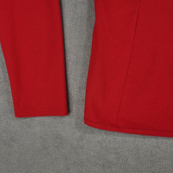 Cutter Buck 1/4 Zip Pullover sz L Women Red White CB DryTech UPF 50+ Performance - Picture 11 of 12